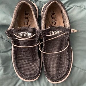 Hey Dude Navy Blue Knit Slip-On Loafers